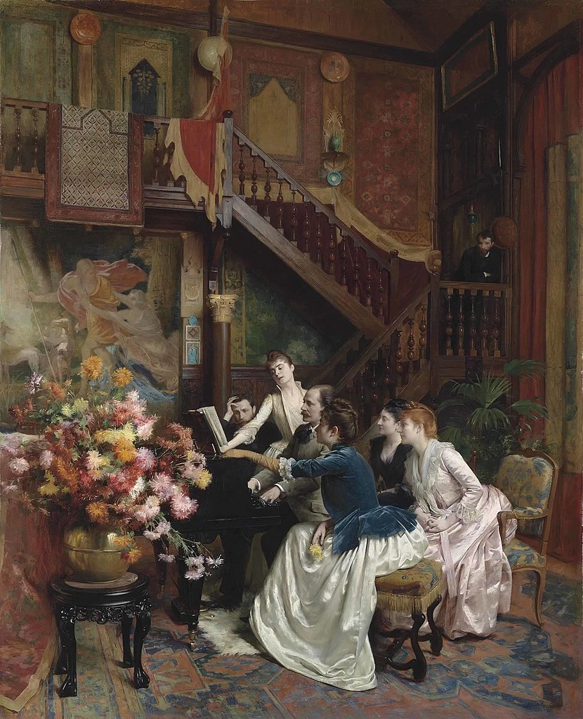 L'autore della partizione musicale, 1888